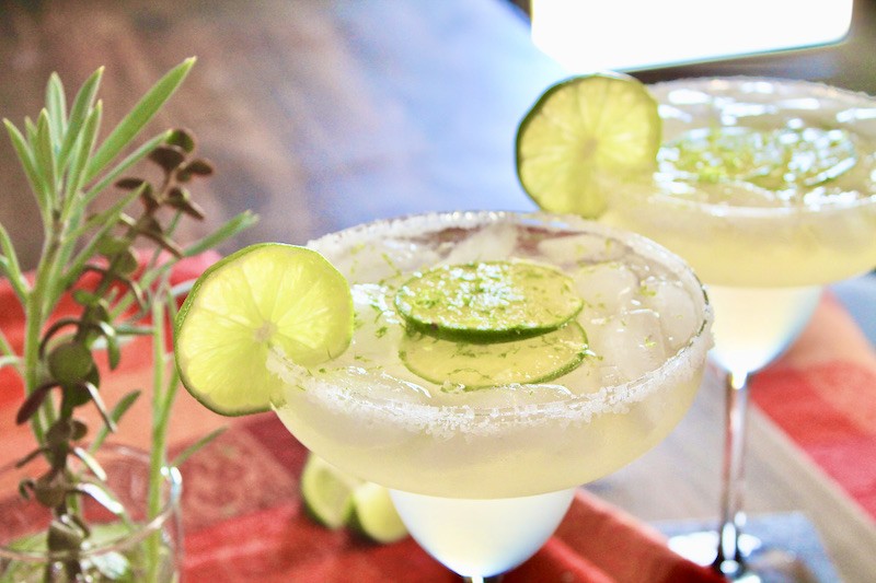 fresh lime margaritas