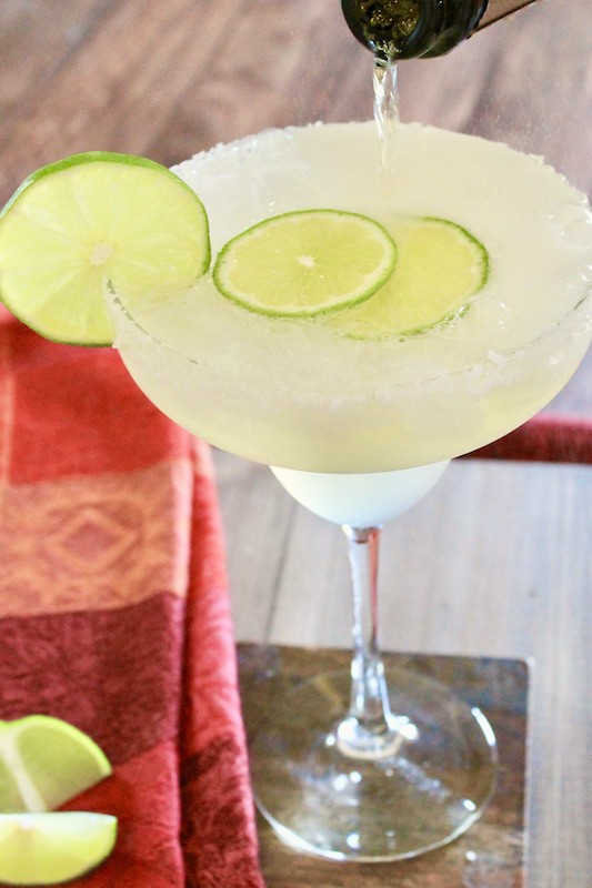 easy margaritas with Prosecco champagne