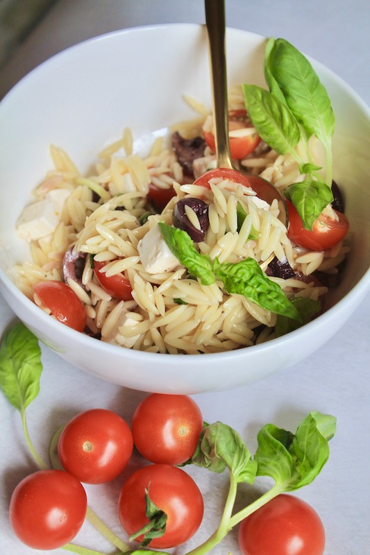 easy orzo pasta salad recipe