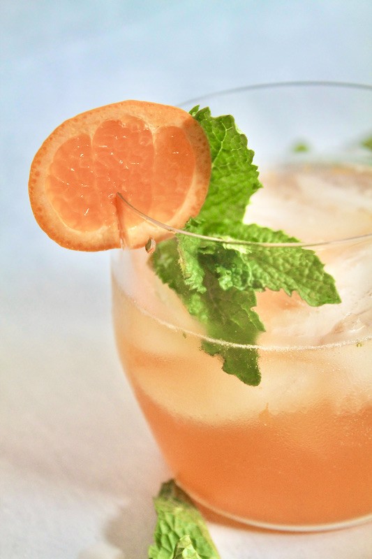 sparkling bourbon cocktail