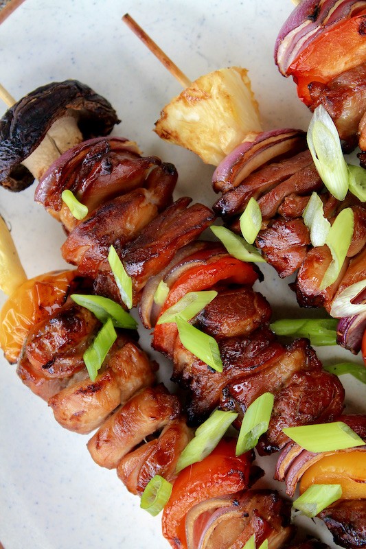 teriyaki style skewers