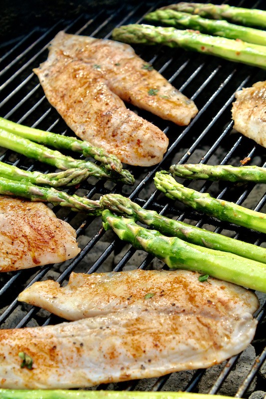 grill your tilapia on a hot grill with olive oil