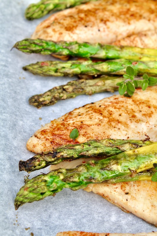 easy grilled tilapia with asparagus