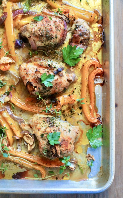 roasted chicken thighs