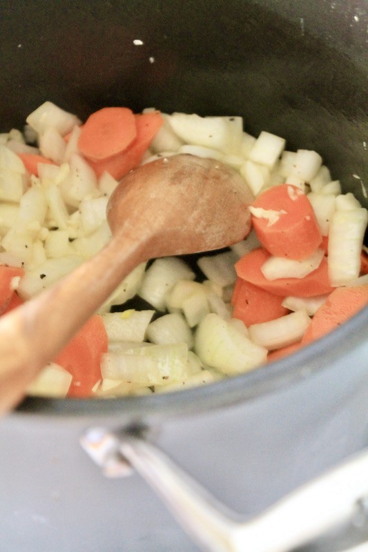simmer veggies