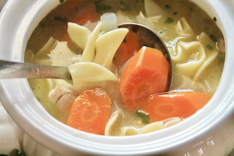 homemade chicken soup