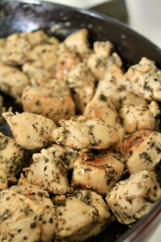 cook cubed chicken breast 