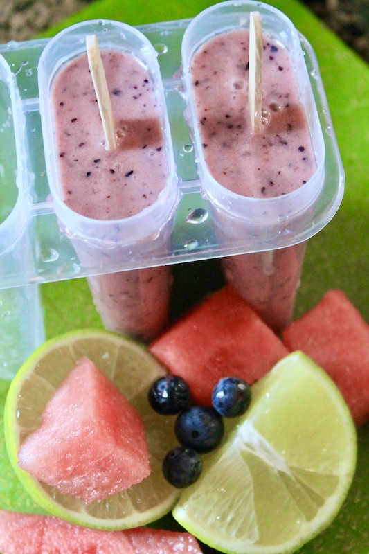 pour popsicle mixture in popsicle molds