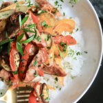 smoked sausage with potatoes