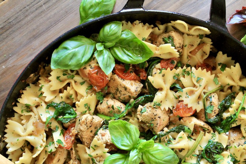 bow tie pasta with chicken