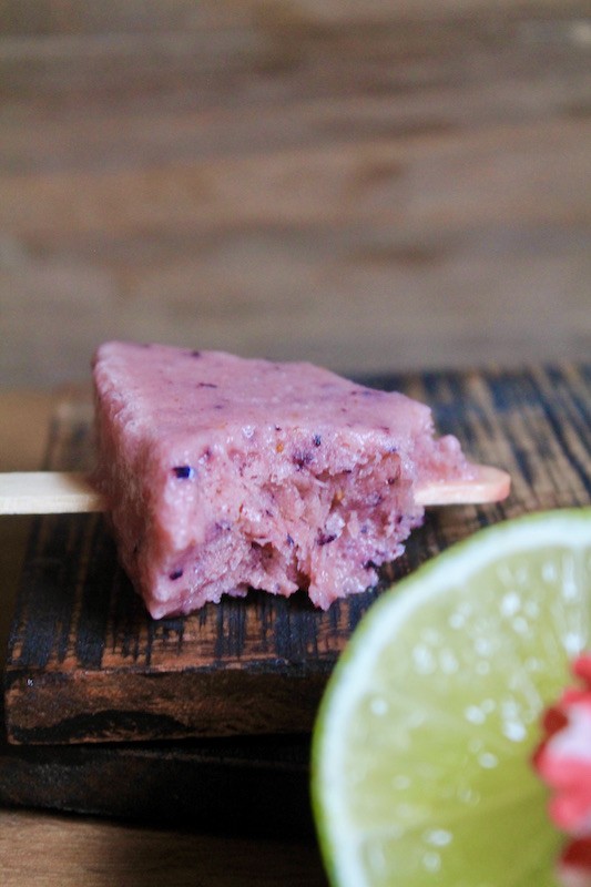 bitten yogurt popsicle