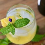 pineapple mint white wine spritzer