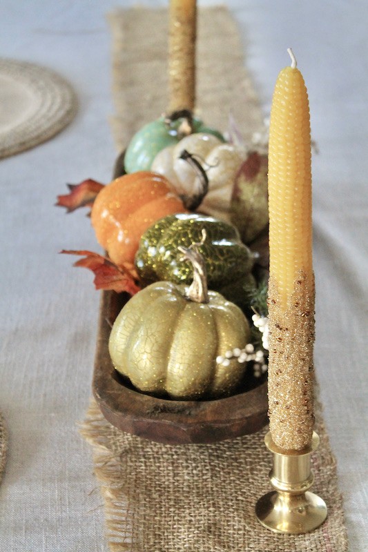 fall table centerpiece
