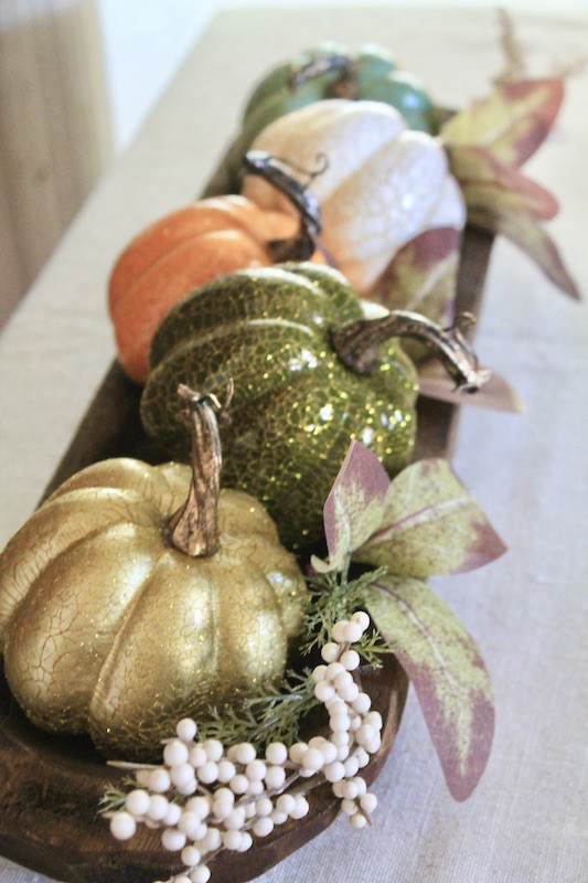 easy fall accent table decor