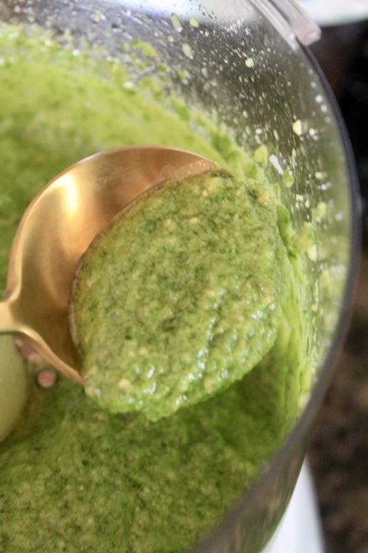 pulse until bright green and almost creamy looking