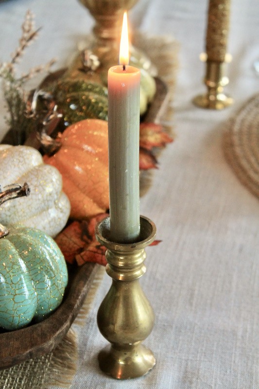fall pumpkin dough bowl decor ideas