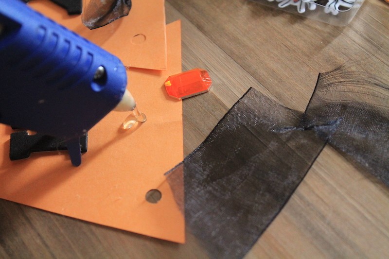 glue ribbon for decorative touch