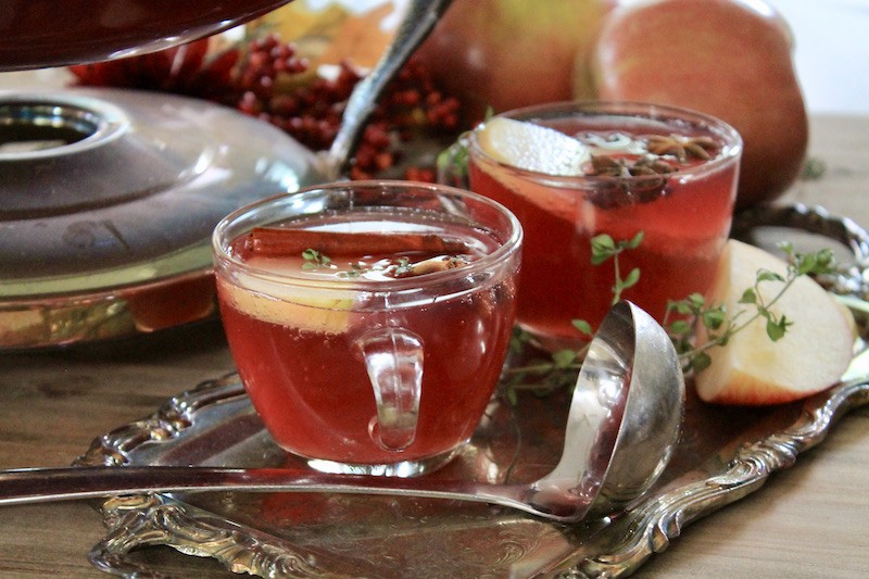 easy holiday apple cinnamon thanksgiving punch