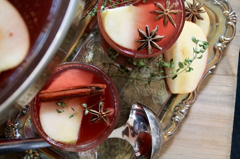 Boozy Cinnamon Apple Bourbon Punch