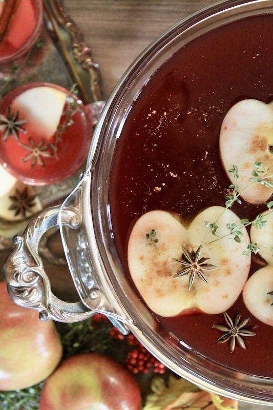 thanksgiving punch with apple cider