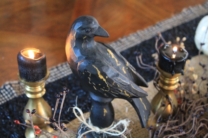 vintage halloween table decorations