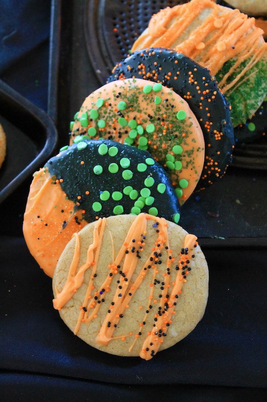 spooky spiced Halloween sprinkle cookies