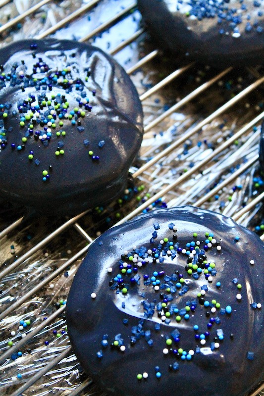chocolate dipped spice cookies