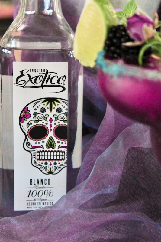 purple halloween drink witch margarita
