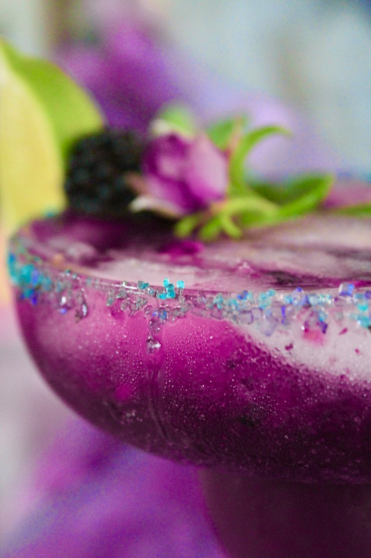 purple halloween drink witch cocktail