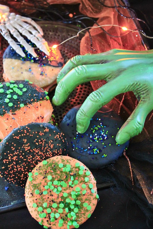 spooky spiced Halloween sprinkle cookies