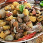sheet pan sausage apples and squash