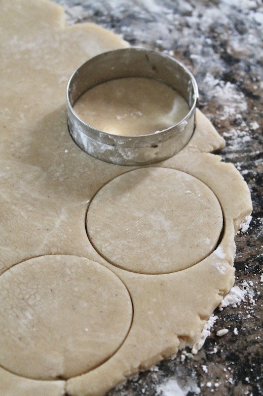 cut out spiced sugar cookies