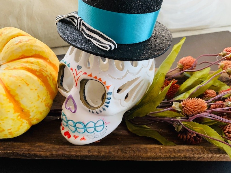 easy skull halloween decor ideas