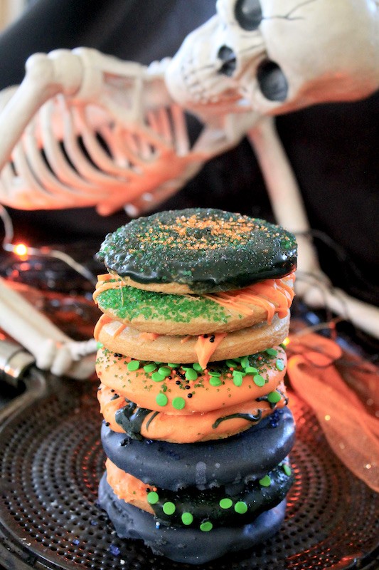 spooky spiced Halloween sprinkle cookies