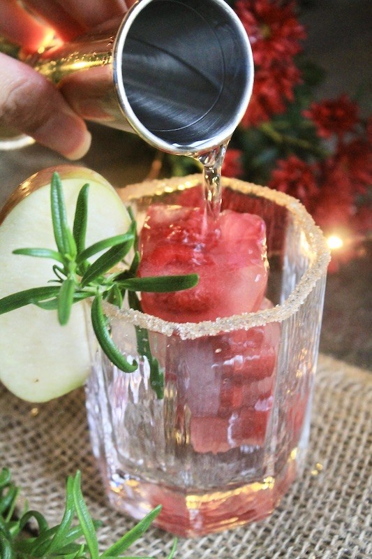 splash in grand mariner and apple cider