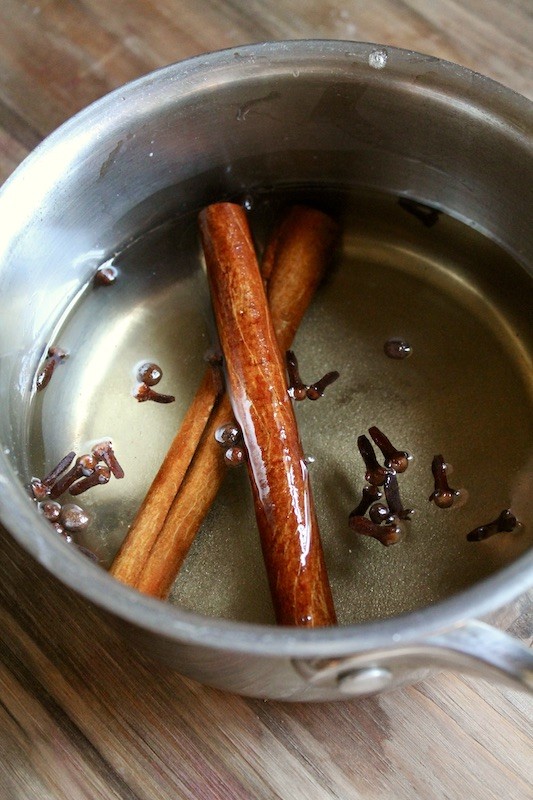 make a spiced syrup for iced coffee