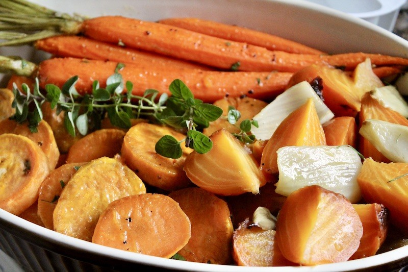 Roasted Golden Vegetable Platter