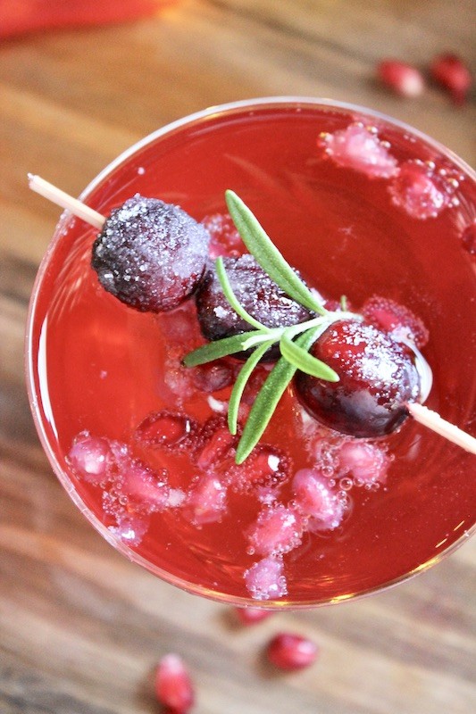 Jingle & Mingle Christmas Prosecco cocktail
