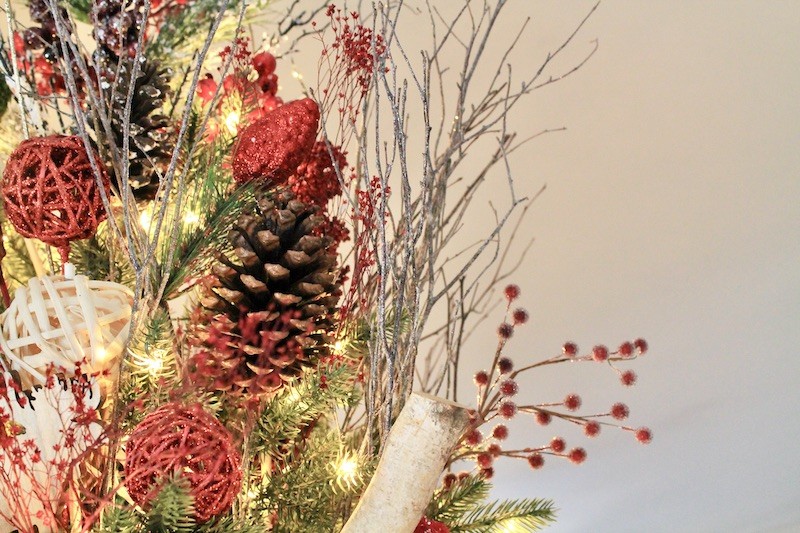 easy rustic woods Christmas Tree Decor