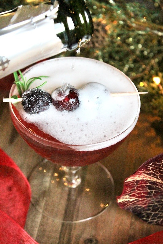 add chilled bubbly