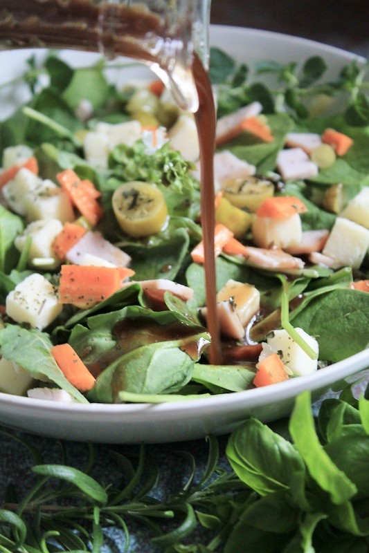 Spicy super greens salad