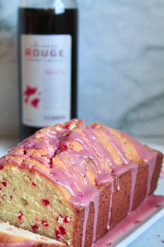 Cupid's Kiss Valentine Glazed Pound Cake