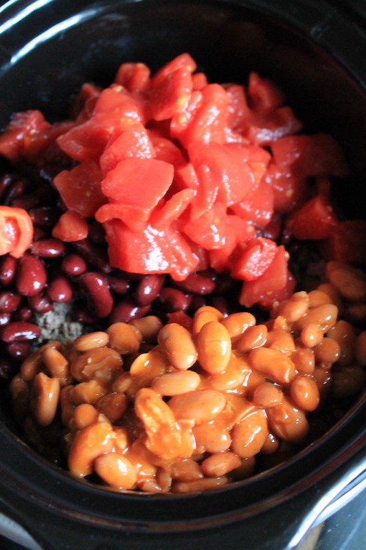 easy 2 bean slow cooker chili