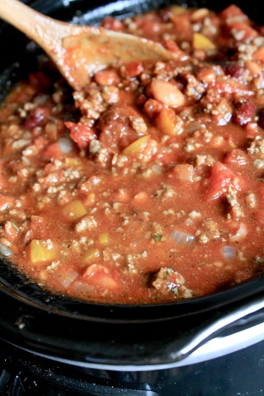 slow cooker tequila chili