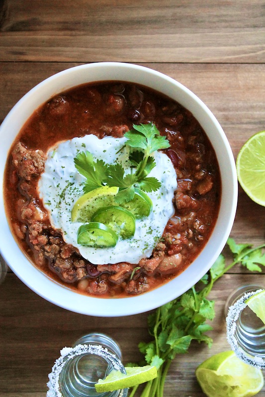 easy slow cooker tequila chili