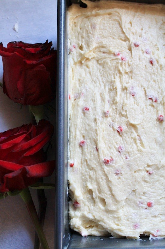 Cupid's Kiss Valentine Glazed Pound Cake