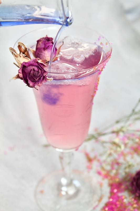 easy sparkling gin valentines day drink