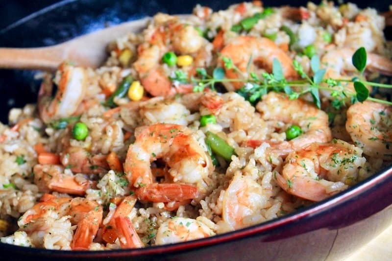 fried rice from leftover rice