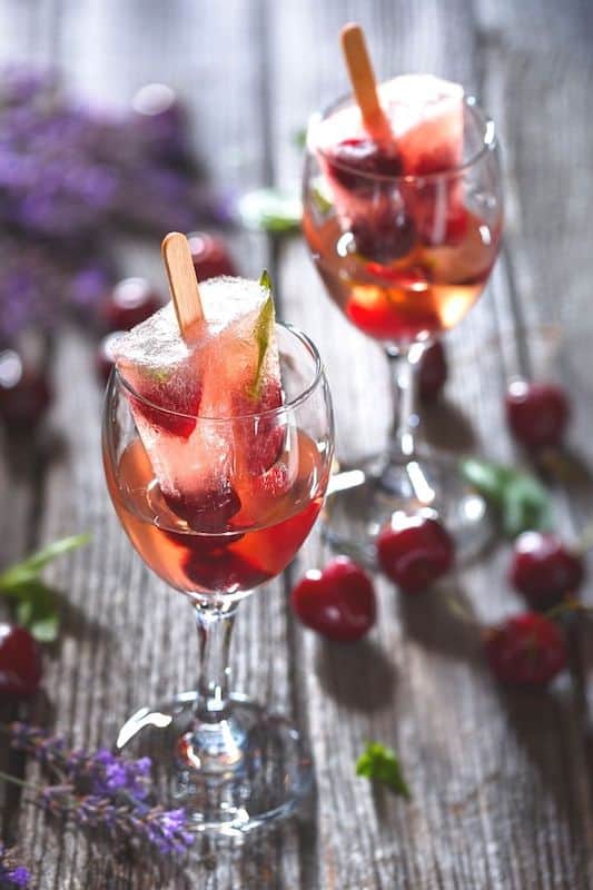 growing fresh cherry fruits in your garden to pair with wine