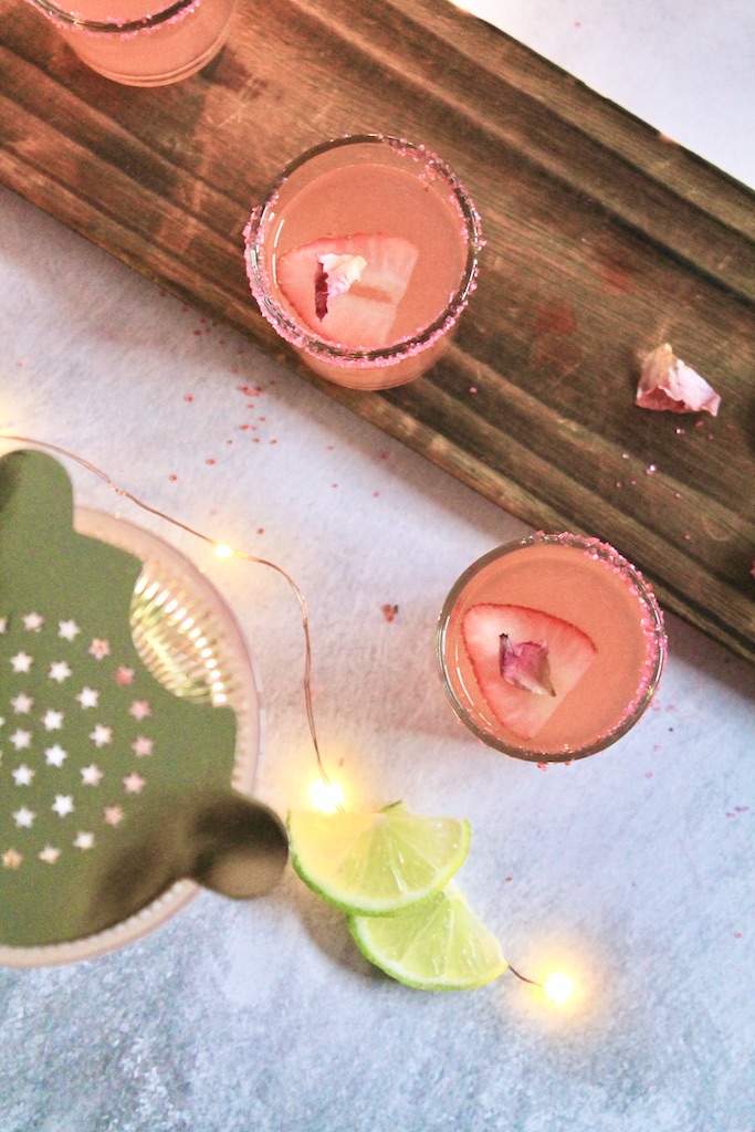 summer strawberry shots